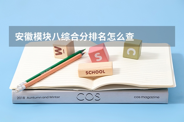 安徽模块八综合分排名怎么查