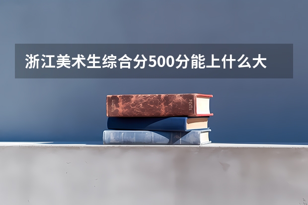 浙江美术生综合分500分能上什么大学