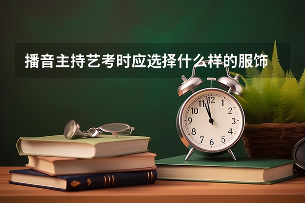 播音主持艺考时应选择什么样的服饰