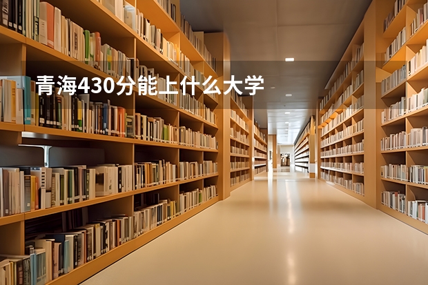 青海430分能上什么大学