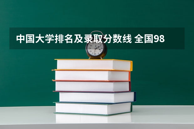 中国大学排名及录取分数线 全国985学校排名顺序及录取分数线