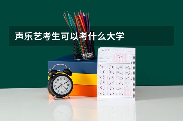 声乐艺考生可以考什么大学
