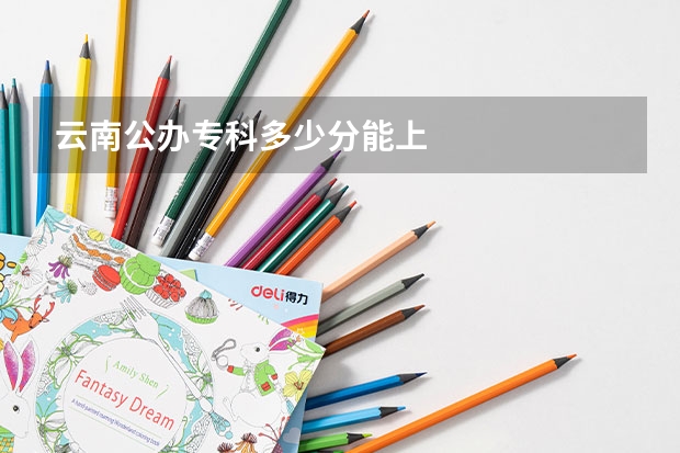 云南公办专科多少分能上