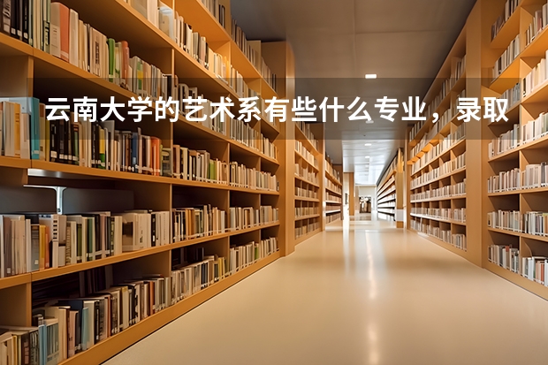 云南大学的艺术系有些什么专业，录取分数大概是多少？拜托了各位 谢谢