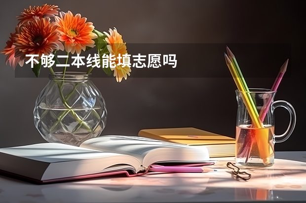 不够二本线能填志愿吗