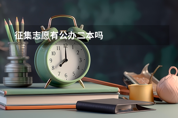 征集志愿有公办二本吗
