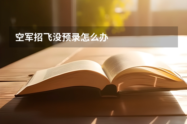 空军招飞没预录怎么办