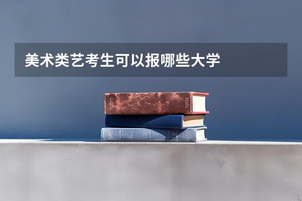 美术类艺考生可以报哪些大学