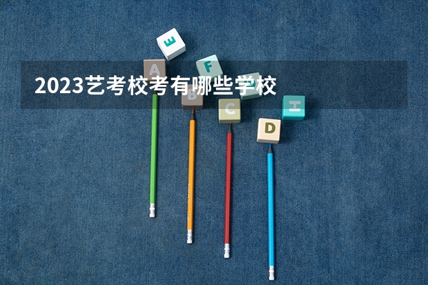 2023艺考校考有哪些学校